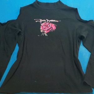 Harley Davidson Cold Shoulder Top